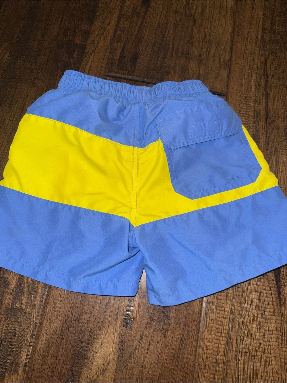 Bailey Boys - Blue + Yellow Colorblock Swim Trunks. SIZE 5. NWOT.